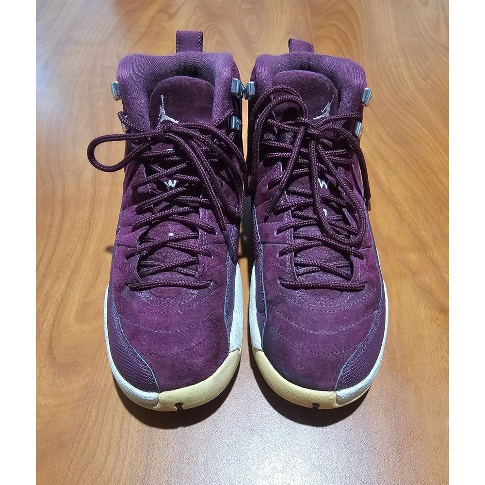 Nike Air Jordan 12 XII Retro Bordeaux White 153265-617 Youth Size 6.5Y Womens 8